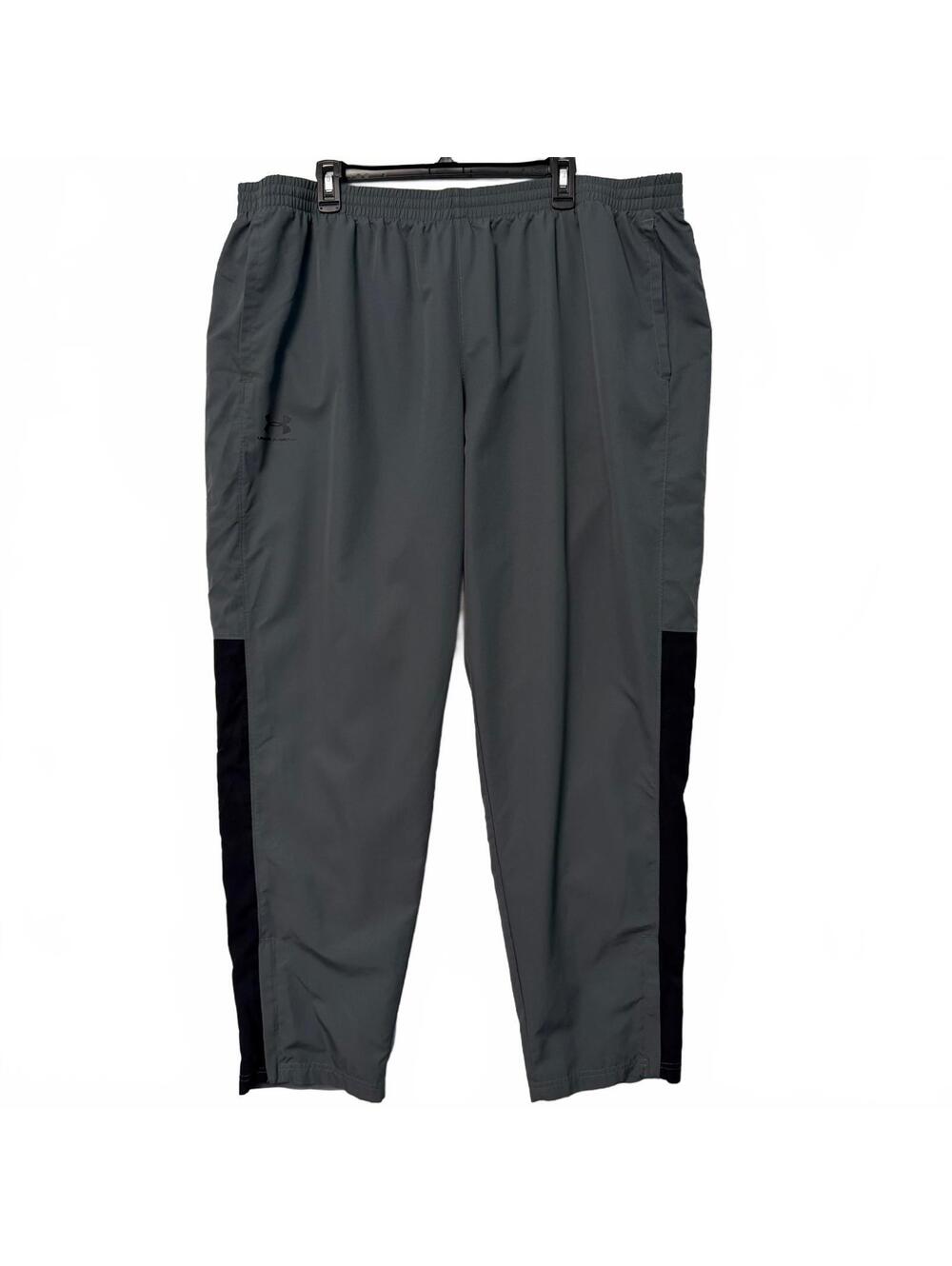 Under Armour Vital Woven Pants Men's 3XL Loose Gray Track Pants Mesh Lined
